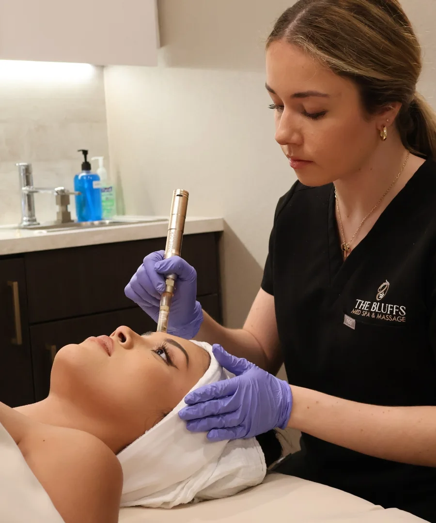 A relaxing facial at The Bluffs Med Spa in Bluffton, South Carolina