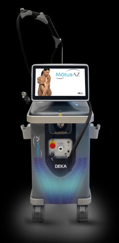 The Cartessa MOTUS laser platform used at The Bluffs Med Spa